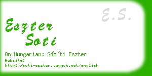 eszter soti business card